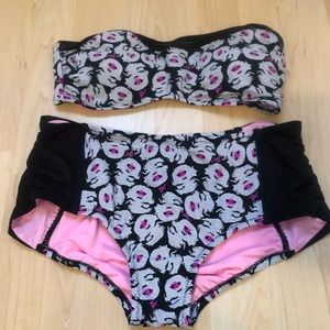 Betsey Johnson Marilyn Monroe High-Waisted Bikini